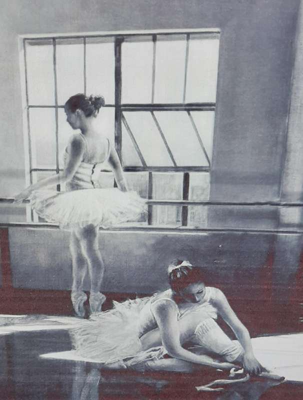 BALLET DREAMS  PRINTED CANVAS FOR A LITTLE GIRLS ROOM