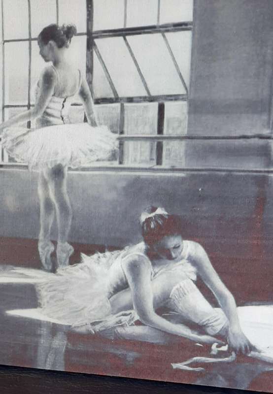 BALLET DREAMS  PRINTED CANVAS FOR A LITTLE GIRLS ROOM