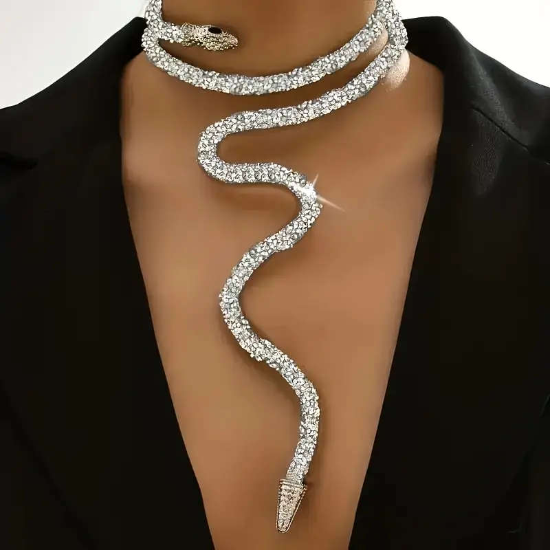 MESMERIZING SNAKE-INSPIRED COSTUME JEWELLERY - ELEGANT, FLEXIBLE & SPARKLING