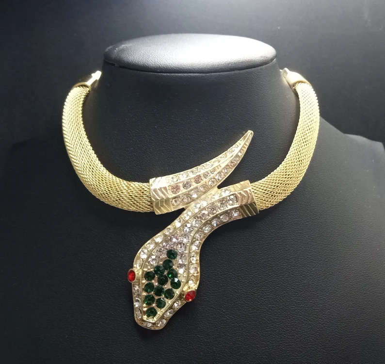 GOLDEN SERPENT CHOKER - A SYMBOL OF POWER & ELEGANCE