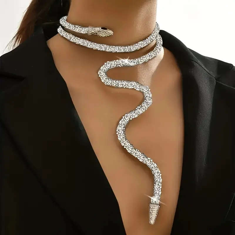 MESMERIZING SNAKE-INSPIRED COSTUME JEWELLERY - ELEGANT, FLEXIBLE & SPARKLING