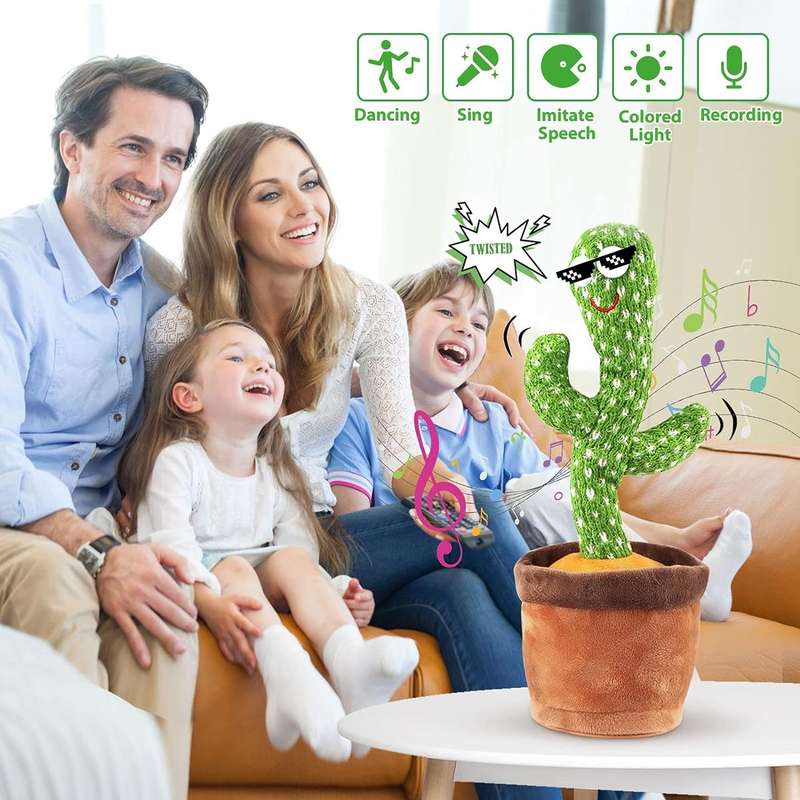 SINGING, TALKING AND DANCING CACTUS PLUSH TOY