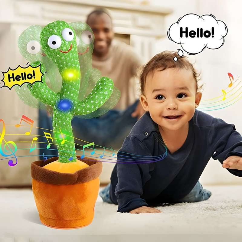 SINGING, TALKING AND DANCING CACTUS PLUSH TOY
