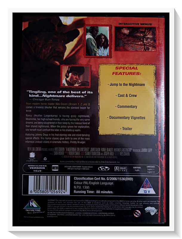 A Nightmare on Elm Street - The Original - Digitally Remastered - In Great Condition