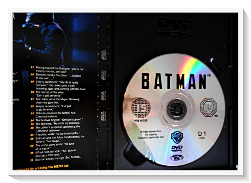 Batman - 1989 Version (Keaton & Nicholson) - The Best Batman Movie Ever - Disc & Casing VG+