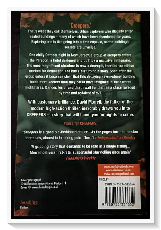 Creepers by DAVID MORRELL - Paperback - Horror - Headline Press UK:2005 - In Very Good Condition