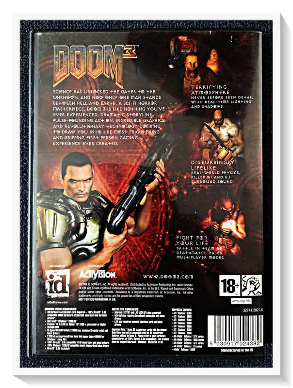 DOOM III - Classic Retro PC Game - 3X Discs and Booklets plus Game Key - Excellent Condition in Box
