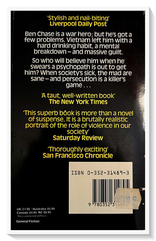 Dean R Koontz - Chase - A Rare STAR Copy of his 5th Novel - 1977 - In Very Good Plus Condition
