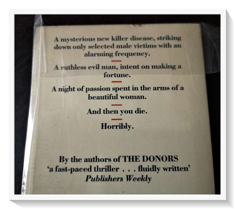 Double Blinder by the Authors of THE DONORS - Vintage Terror - Standard Paperback - Condition: VG+