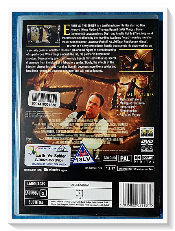 Earth VS The Spider - A Classic Remake - Sci-Fi Horror - Bonus Features - Condition Very Good