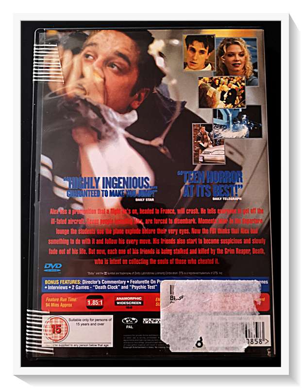 Final Destination - The First Original - Horror - PG16V - DVD - Casing and Disc in Excellent Cond.