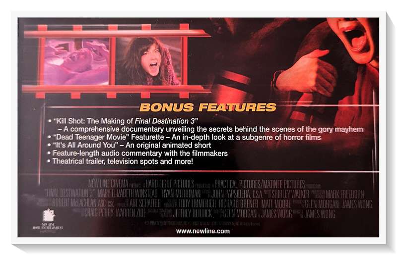 Final Destination III - Two Disc Special Plus BONUS FEATURES - In Excellent Condition