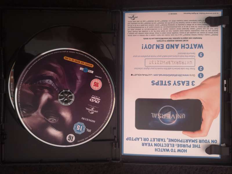 PURGE: The 3X Movie Collection - DVD - Horror/Thriller - LIKE NEW / Only One Disc was Viewed once *