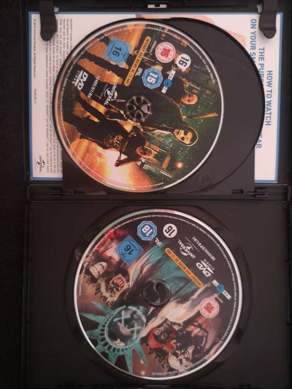 PURGE: The 3X Movie Collection - DVD - Horror/Thriller - LIKE NEW / Only One Disc was Viewed once *