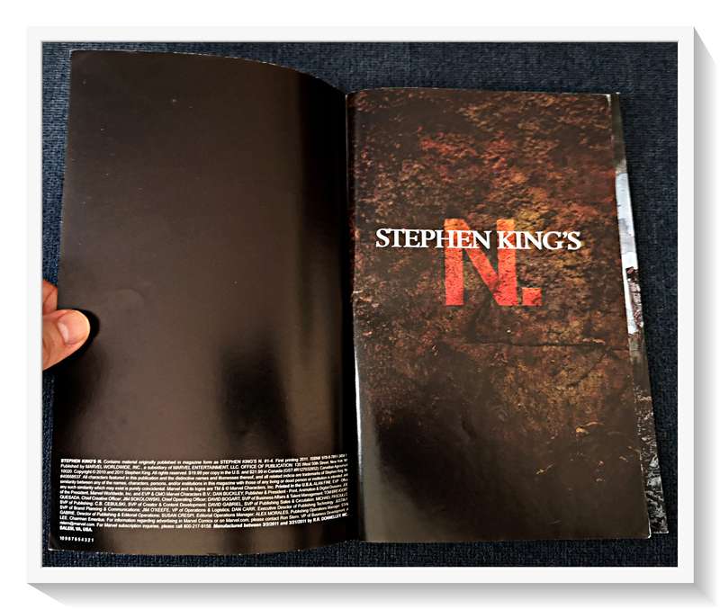 Stephen King - Graphic Novel of the Short Story Titled 'N' by Guggenheim & Maleev - Excellent Cond.