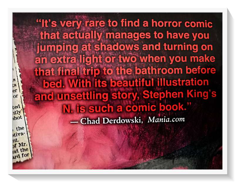 Stephen King - Graphic Novel of the Short Story Titled 'N' by Guggenheim & Maleev - Excellent Cond.