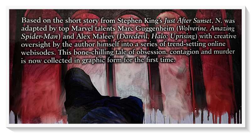 Stephen King - Graphic Novel of the Short Story Titled 'N' by Guggenheim & Maleev - Excellent Cond.