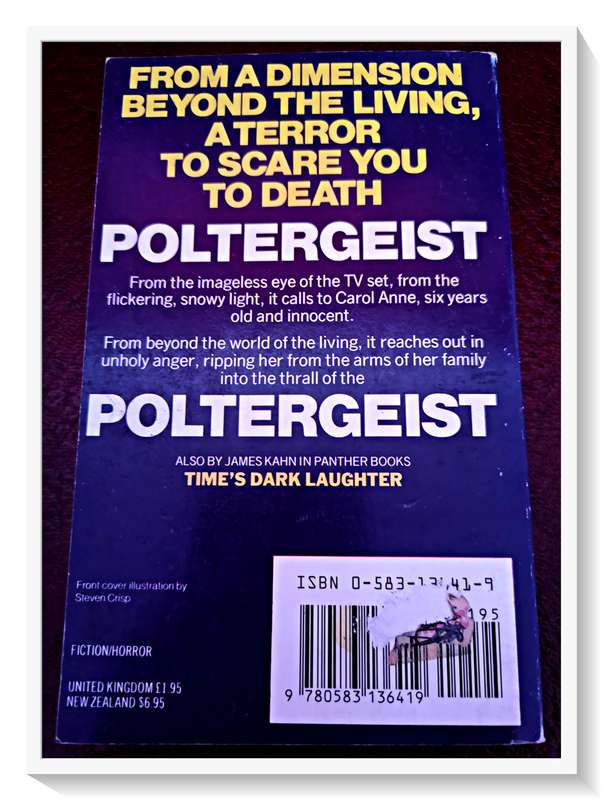 James Kahn - Poltergeist - Collectable Horror Paperbacks from the 80s - Condition: Very Good*