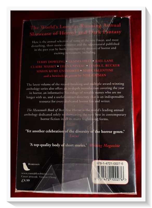 The Mammoth Book of Best New Horror24 Edited by Stephen Jones Softcover - Condition: VG+ Wrapped in