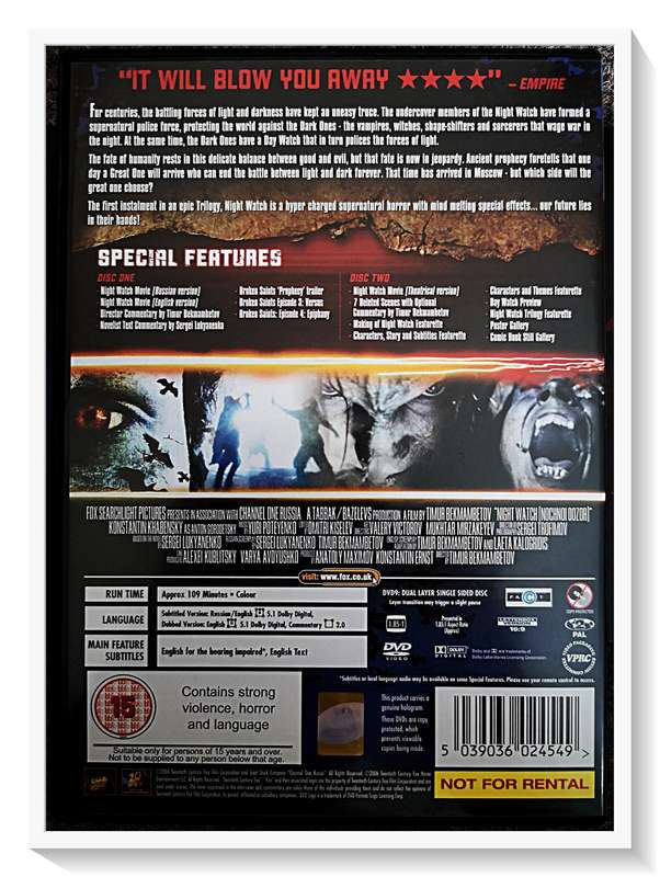 Night Watch - Two-Disc Special Edition - Casing and Both Discs in Very Good Condition