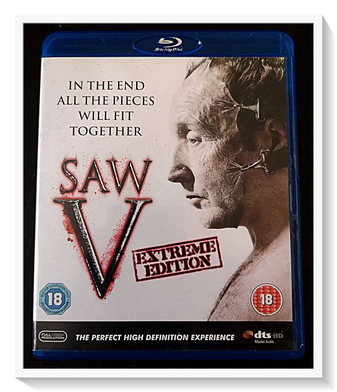 SAW V - Blu-Ray - EXTREME EDITION - PG18VHL - Disc and Casing in Excellent Condition ***