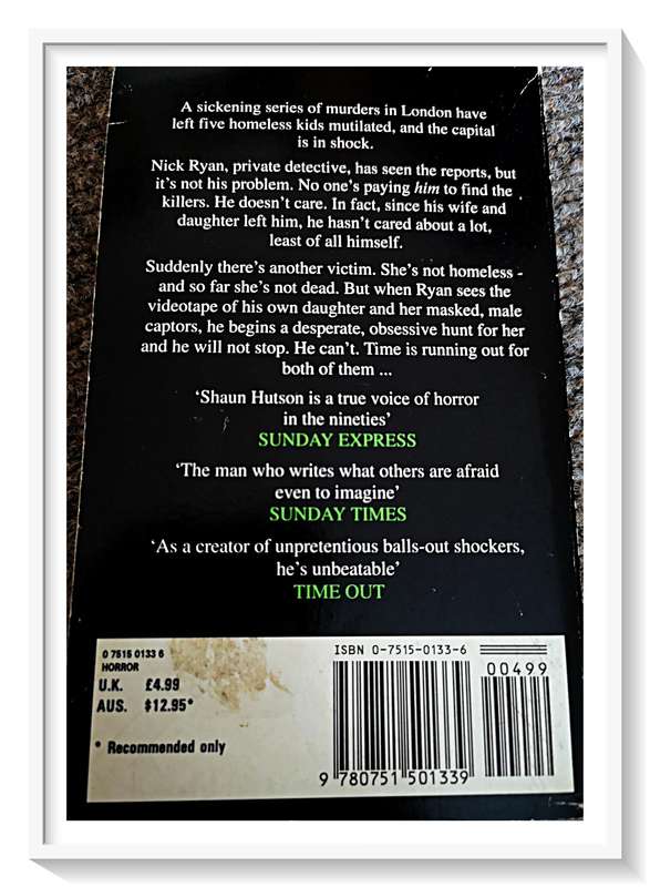 Shaun Hutson - Dead Head - The Bad Boy of Horror - Paperback - Condition - Good**