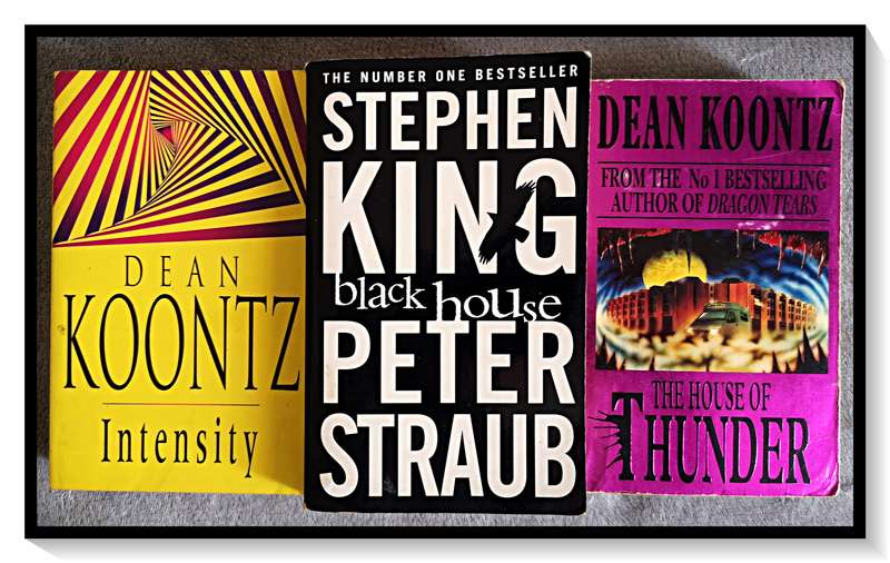 Horror Bundle: Intensity, Black House, House of Thunder - Three Good Condition Paperbacks - R100***