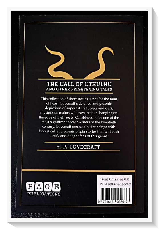The Call of Cthulhu and Other Frightening Tales H.P. Lovecraft Classics - PAGE PUBLICATIONS
