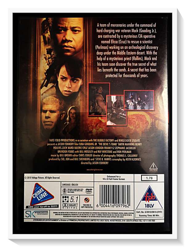 The Devils Tomb - DVD - Horror - PG2-16VHL - Casing and Disc in Excellent Condition