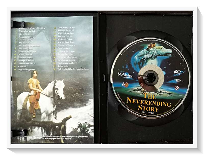 The Neverending Story - Fantasy 80s Classic - Disc and Cover and Casing in Very Good Condition ***