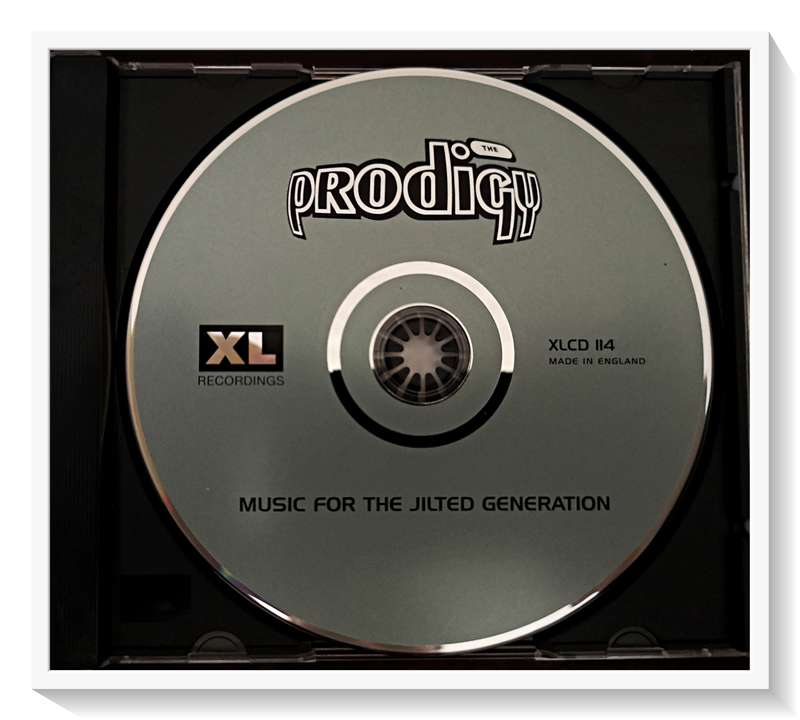 The Prodigy Music for the Jilted Generation Disc and Booklet in Very Good Condition