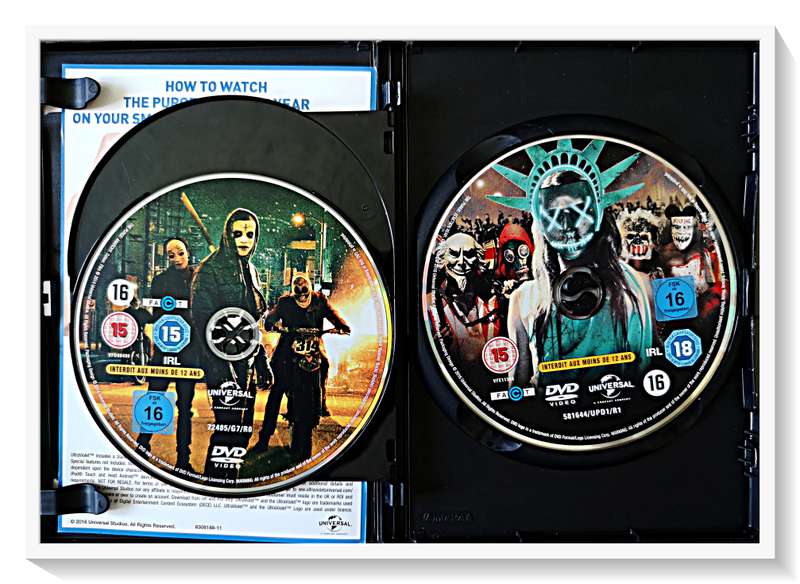 The Purge 1-3: 2-16VHL - The Terror Trilogy Collection - Condition: LIKE NEW (A+)