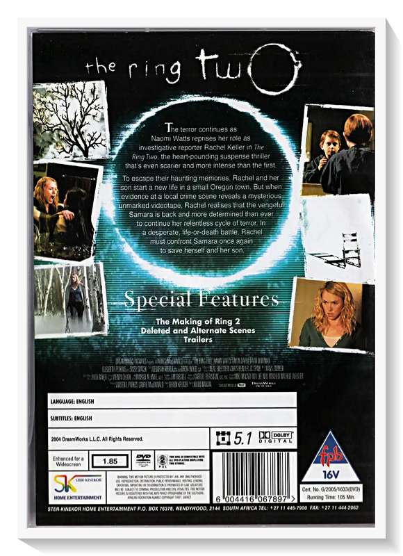 The Ring Two - Includes The Making of The Ring 2- BONUS FEATURES - Disc & Casing in Excellent Cond.