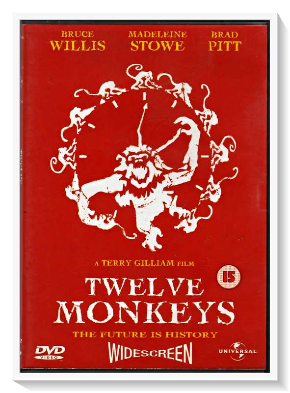 Twelve Monkeys - Cult Classic - Includes 87 Min Documentary - Disc & Casing: Condition: Very Good +