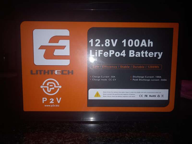 LITHTECH 12.8V LIFEPO4 1024AH BATTERY