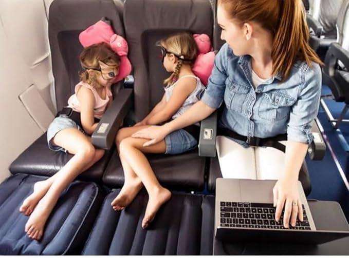 Plane Pal - The Airplane Seat Extender - Full Kit (With Pump)