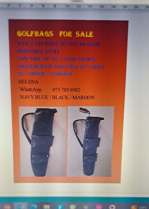 Golf bag. ( mini) lightweight