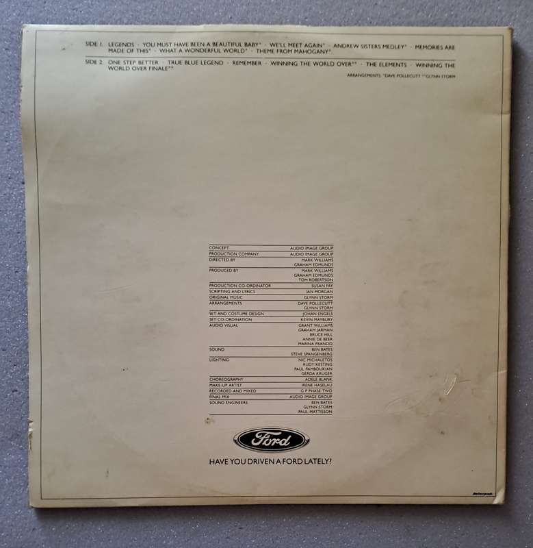 Ford Building a True Blue Legend LP record.