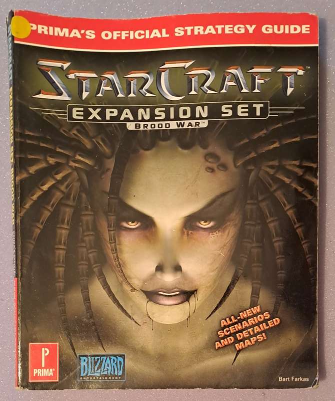 PC CD Prima's official Strategy Guide StarCraft Brood War.