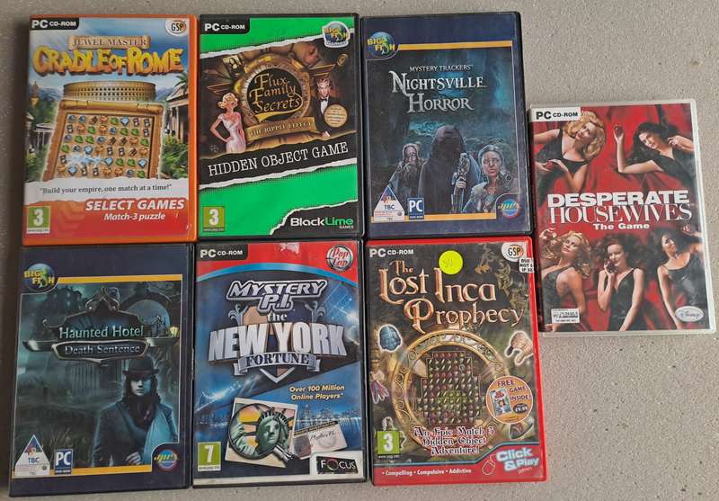6 hidden object games + Desperate Housewifes the game.