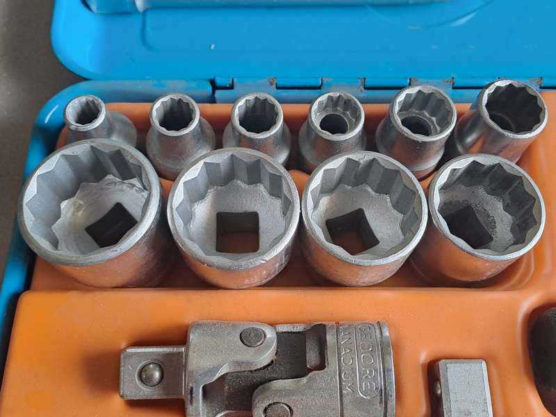 Gedore socket set D19 TMU 1/2" drive