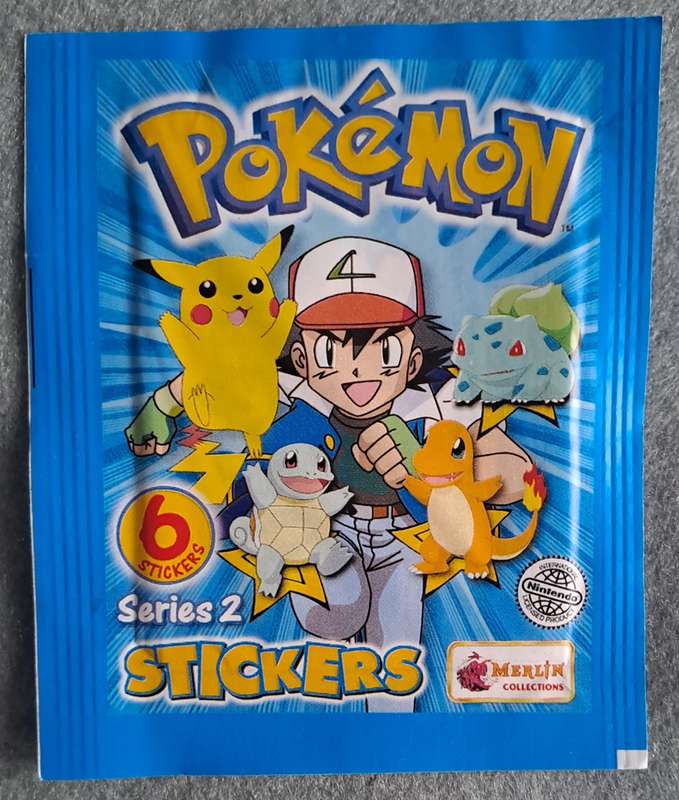 Pokemon Stickers series 2 sealed pack.