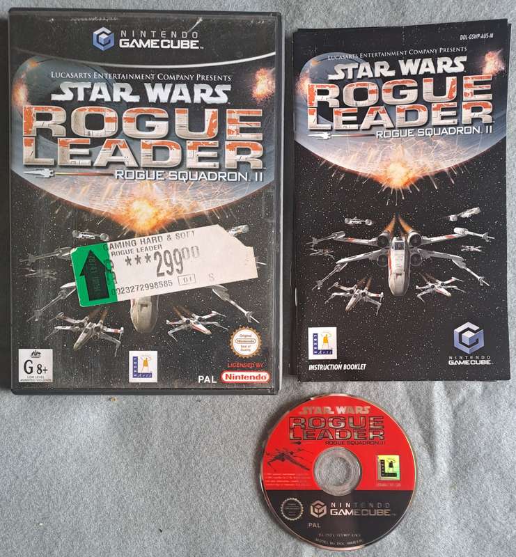 Nintendo Gamecube: Star Wars Rogue Squadron 2 Rogue Leader.