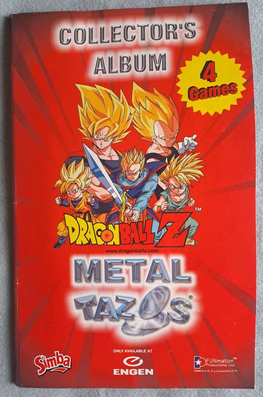 Simba Dragon Ball Z complete tazo set with album.