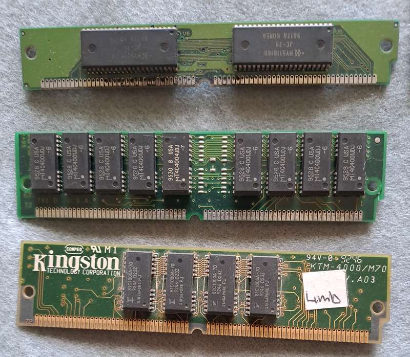 Vintage RAM chips.