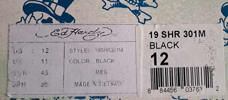 Ed Hardy shoes.