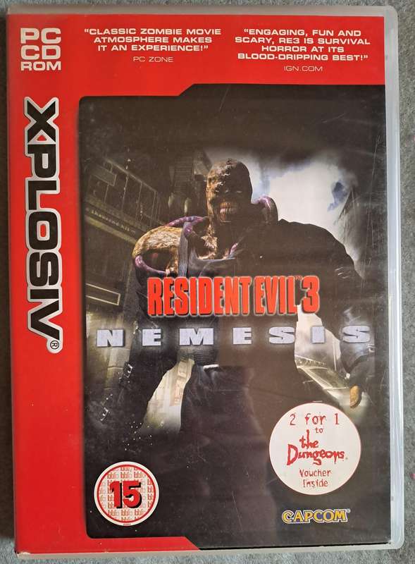 PC CD classic: Resident Evil 3 Nemesis (Original 1999 version)