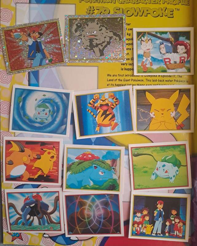 Merlin collections sticker Pokemon lot.