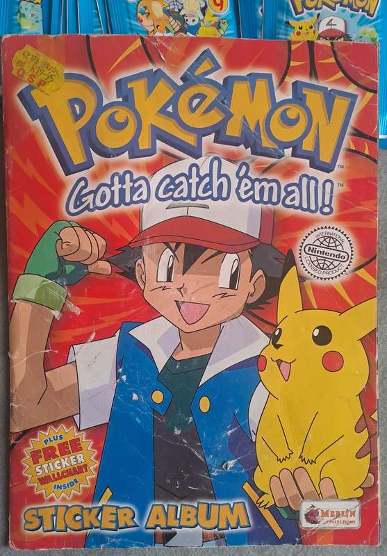 Merlin collections sticker Pokemon lot.