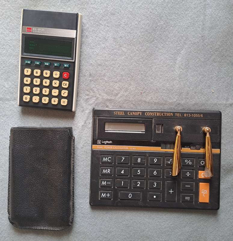 Vintage Sharp EL-8121 calculator.